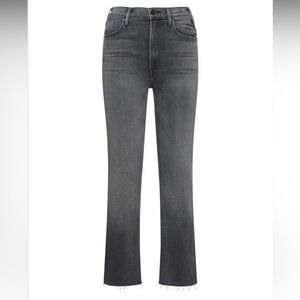 MOTHER Hustler Ankle Fray Jeans in Grey